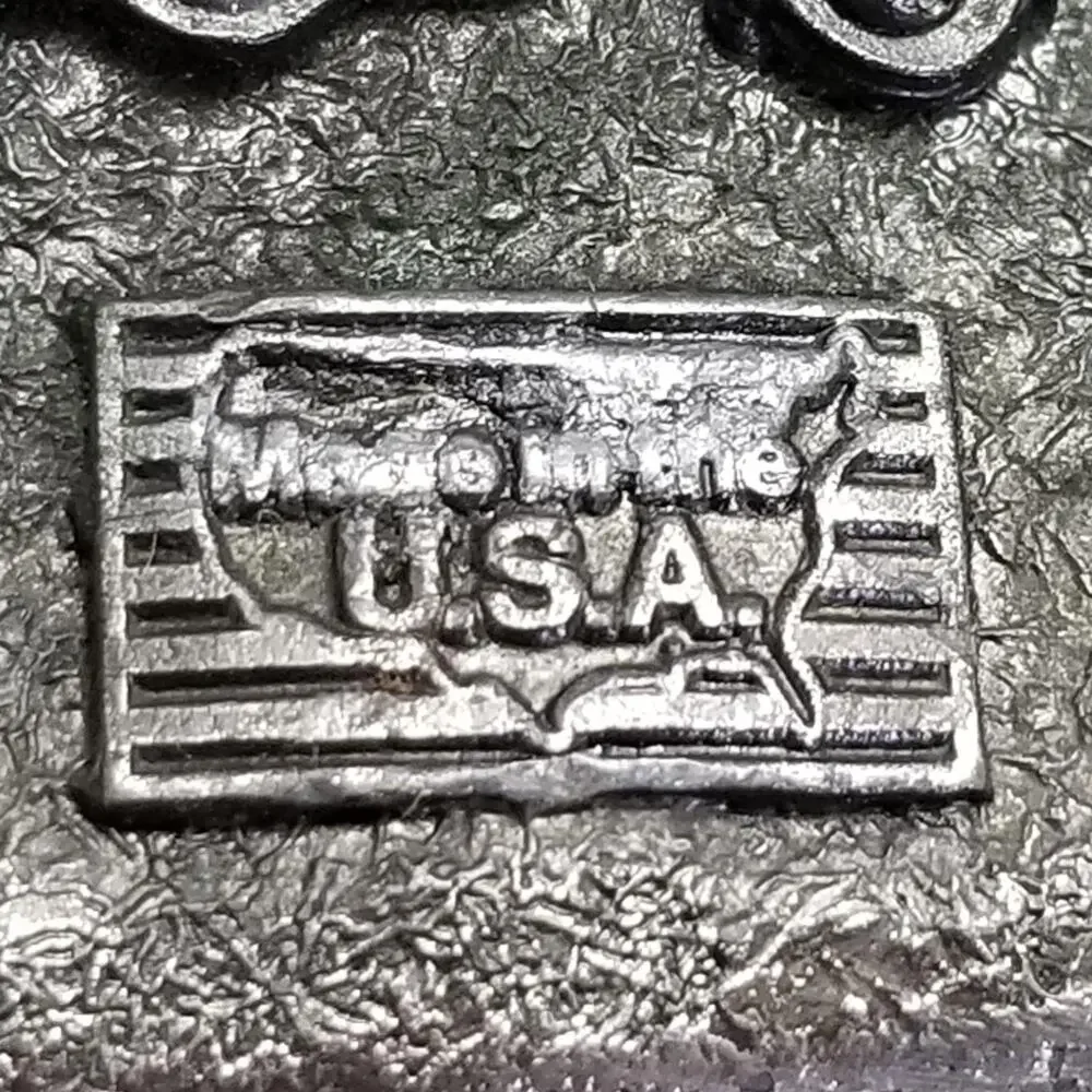 Belt Buckle 1984 Pewter Article II The Right To Bear Arms America's Heritage USA